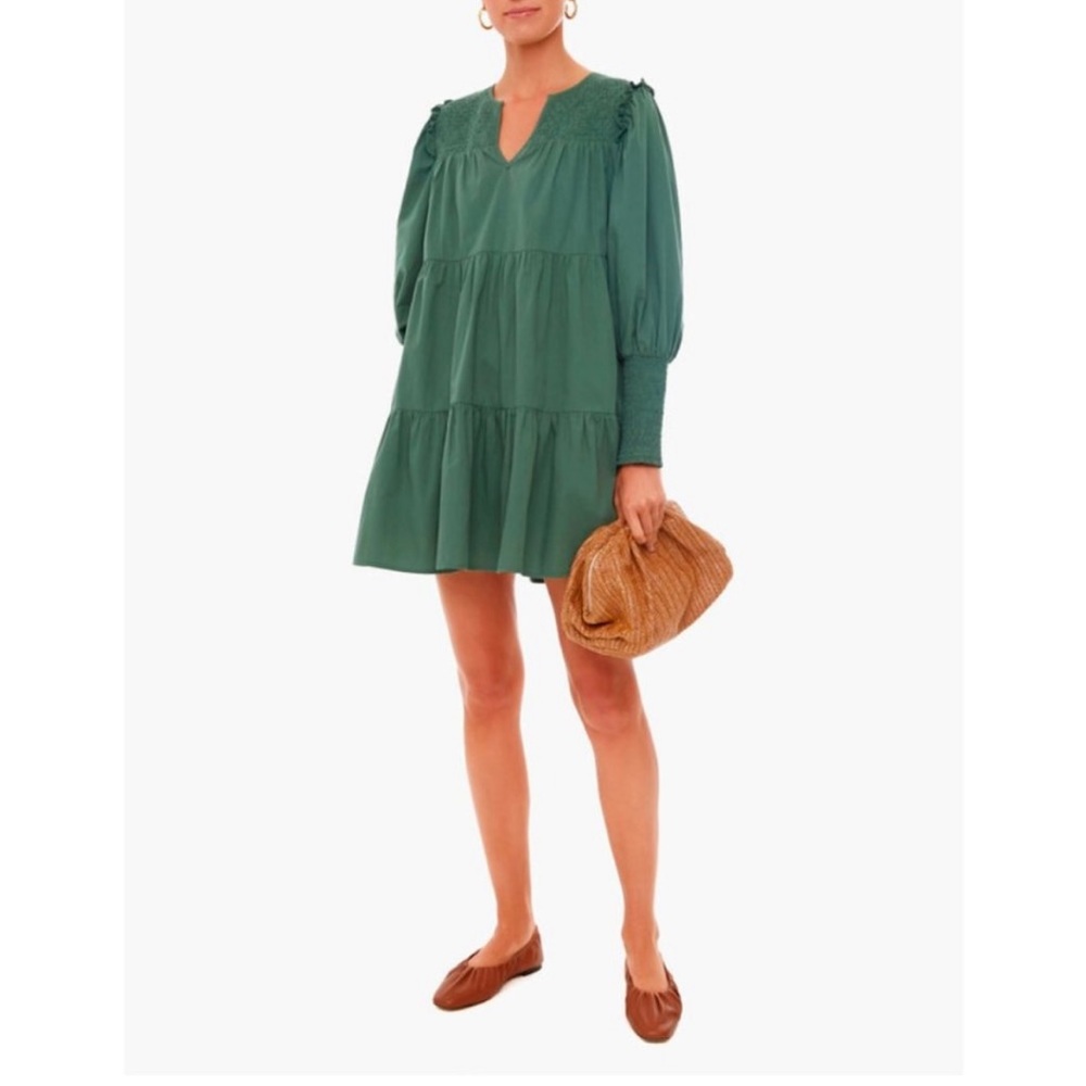 Tuckernuck Pomander Place Ceci Dress in Jaguar Green